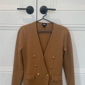 INC Women's Tan Jacket Size S